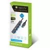 Techly IUSB32-HUB4A-4U3SL laptop dokovacia stanica/port replikátor káblový USB 3.2 Gen 1 (3.1 Gen 1) Type-A sivá