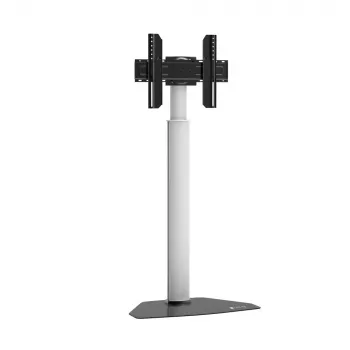 Techly stojan na podlahu pre televízory od 32 palcov do 65 palcov, 165,1 cm (65 palcov), 400 x 200 mm, 600 x 400 mm, 90°, hliník, čierny, strieborný
