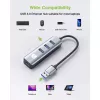 Techly IDATA USB-ETGIGA3AA laptop dock/port replikátor káblový USB 3.2 Gen 1 (3.1 Gen 1) Type-A čierna, strieborná