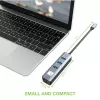Techly IDATA USB-ETGIGA3CA laptop dock/port replikátor káblový USB 3.2 Gen 1 (3.1 Gen 1) Type-A + Type-C čierna, strieborná