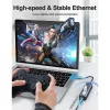 Techly IDATA USB-ETGIGA3CA laptop dock/port replikátor káblový USB 3.2 Gen 1 (3.1 Gen 1) Type-A + Type-C čierna, strieborná