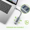 Techly IDATA USB-ETGIGA3CA laptop dock/port replikátor káblový USB 3.2 Gen 1 (3.1 Gen 1) Type-A + Type-C čierna, strieborná