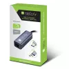 Techly IDATA USB-ETGIGA-CA laptop dokovacia stanica/port replikátor káblový USB 3.2 Gen 1 (3.1 Gen 1) Type-C čierna, strieborná