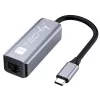 Techly IDATA USB-ETGIGA-CA laptop dokovacia stanica/port replikátor káblový USB 3.2 Gen 1 (3.1 Gen 1) Type-C čierna, strieborná