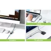 Techly IDATA USB-ETGIGA-CA laptop dokovacia stanica/port replikátor káblový USB 3.2 Gen 1 (3.1 Gen 1) Type-C čierna, strieborná
