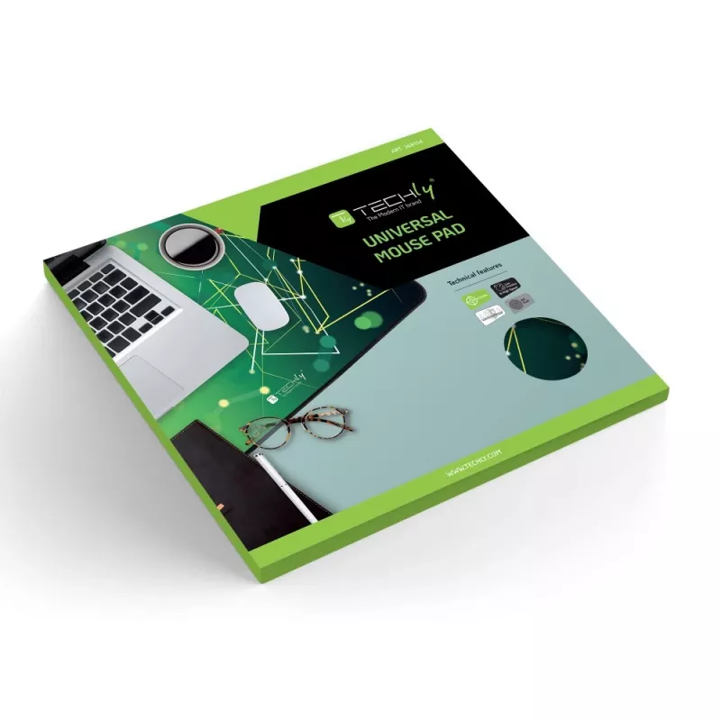 Techly ICA-MP GLASS1 podložka pod myš gaming podložka pod myš zelená