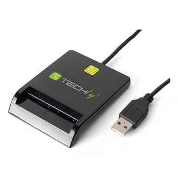 Techly I-CARD CAM-USB2TY2 čítačka smart kariet interiérová USB USB Type-A čierna