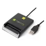 Techly I-CARD CAM-USB2TY2 čítačka smart kariet interiérová USB USB Type-A čierna