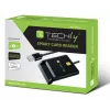 Techly I-CARD CAM-USB2TY2 čítačka smart kariet interiérová USB USB Type-A čierna