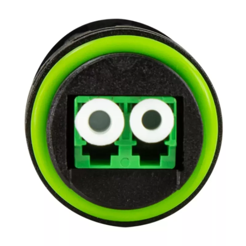 Techly IP68 vodotesný duplexný LC optický konektor s dvoma káblovými priechodkami