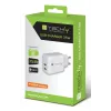 Techly IPW-USB-2C35W nabíjačka pre mobilné zariadenia laptop, smartphone, tablet biela AC interiérová rýchle nabíjanie