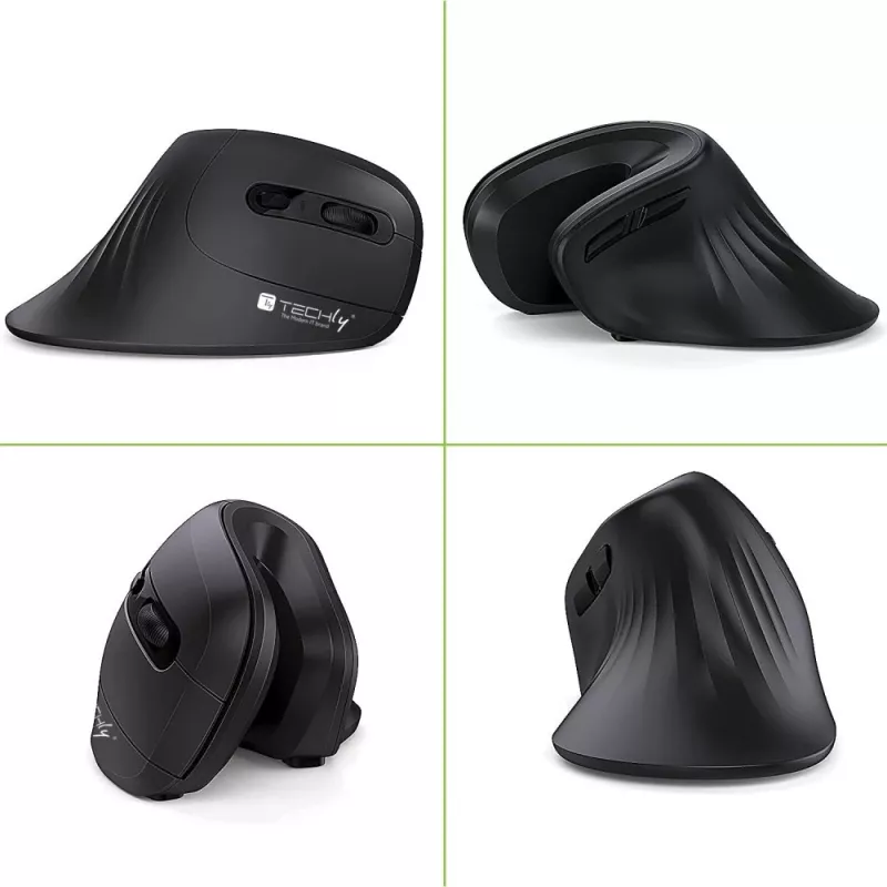 Techly IM 1100-VM-B myš medicínska pravá ruka RF Wireless optická 3200 DPI