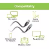 Techly ICOC-U3A-RJ45-030 Adaptérový kábel USB 3.0 Type-A na Gigabit Ethernet, 3 m, čierny/strieborný