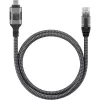 Techly ICOC-U3C-RJ45-050 Adaptérový kábel USB 3.2 Type-C na Gigabit Ethernet, 5 m, čierny/strieborný