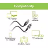 Techly ICOC-U3C-RJ45-050 Adaptérový kábel USB 3.2 Type-C na Gigabit Ethernet, 5 m, čierny/strieborný