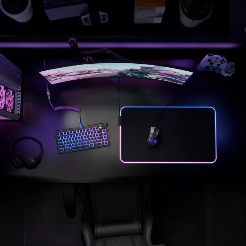 Glorious Gaming GLORIOUS podložka pod myš PAD 2 GLED - XL EXTENDED - ČIERNA