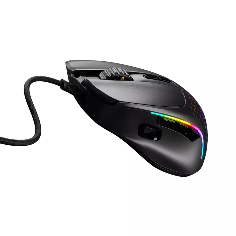 Glorious Gaming Glorious Model IV2 Wired - čierna, pravá ruka, optický, USB Type-A, 26000 DPI, čierna