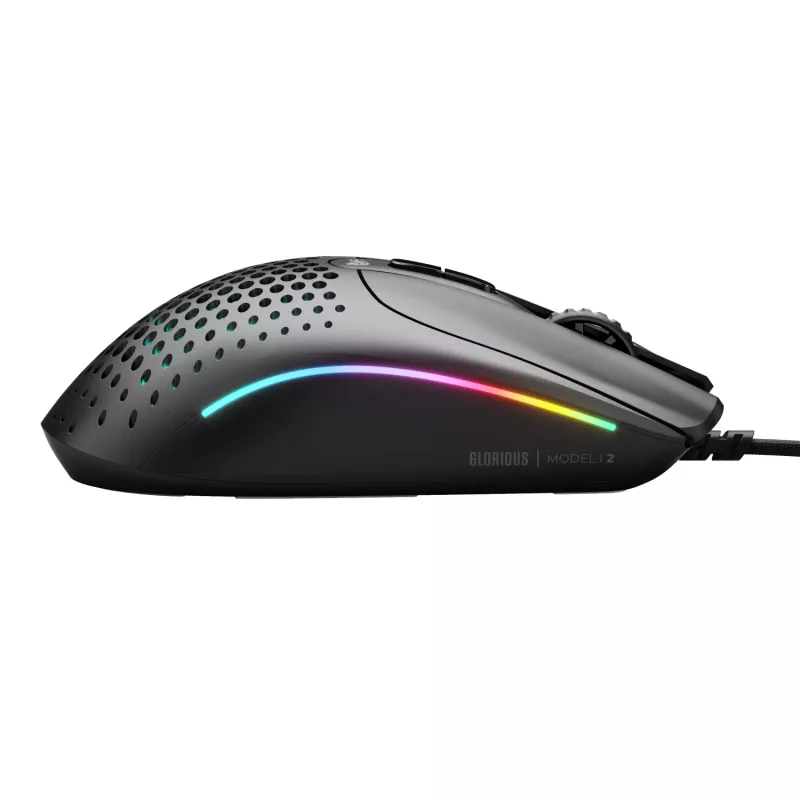 Glorious Gaming Glorious Model IV2 Wired - čierna, pravá ruka, optický, USB Type-A, 26000 DPI, čierna