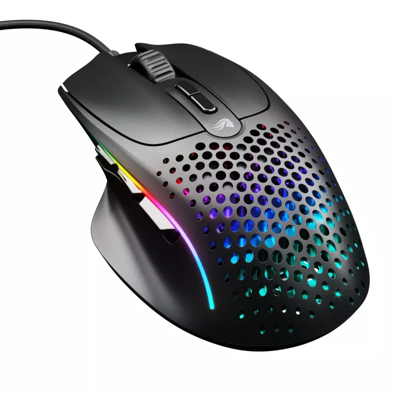 Glorious Gaming Glorious Model IV2 Wired - čierna, pravá ruka, optický, USB Type-A, 26000 DPI, čierna