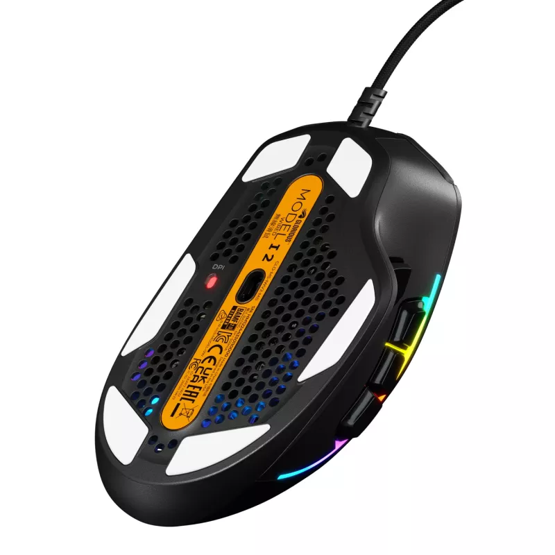 Glorious Gaming Glorious Model IV2 Wired - čierna, pravá ruka, optický, USB Type-A, 26000 DPI, čierna