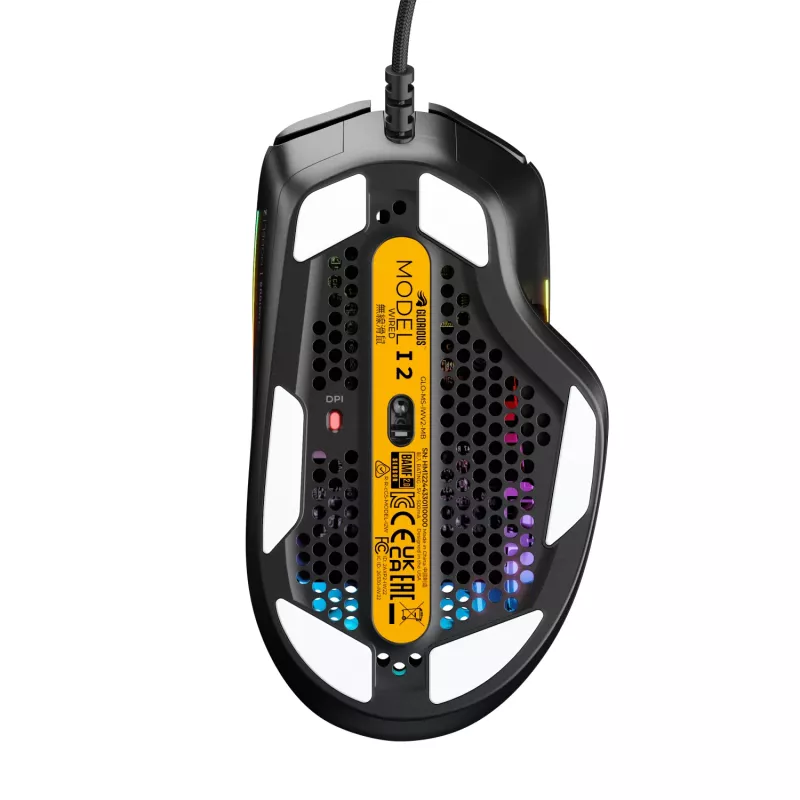 Glorious Gaming Glorious Model IV2 Wired - čierna, pravá ruka, optický, USB Type-A, 26000 DPI, čierna