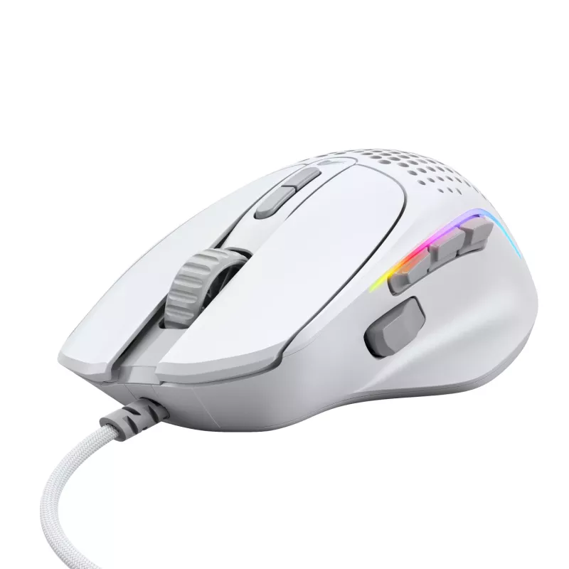 Glorious Gaming Glorious Model I2 Wired – biela, pravá ruka, optický, USB Type-A, 26000 DPI, biela
