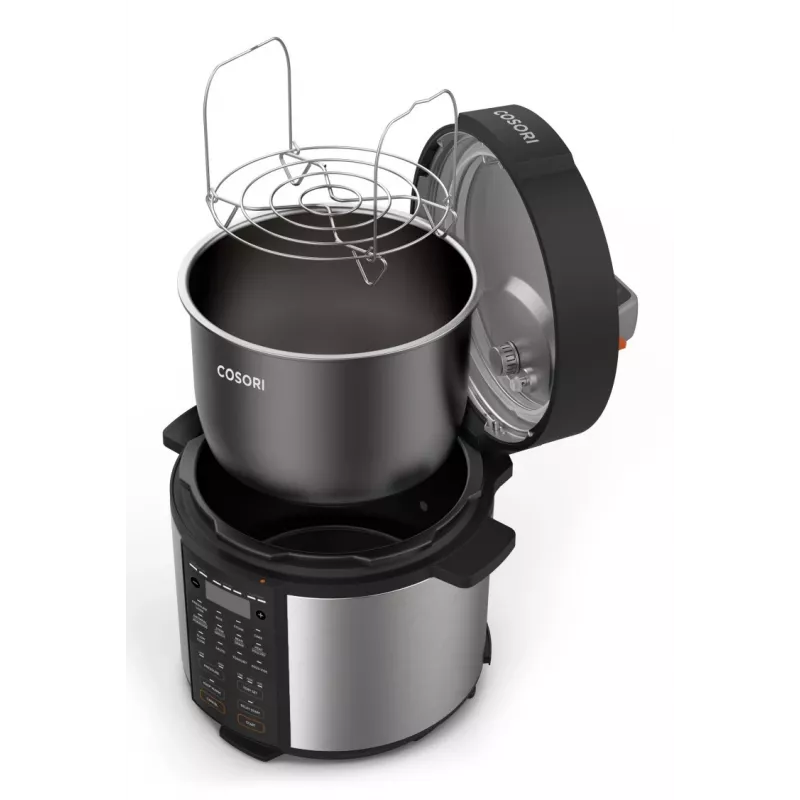 Cosori CMC-CO601-SEU elektrický tlakový hrniec 5,7 L čierna, nerez 1100 W