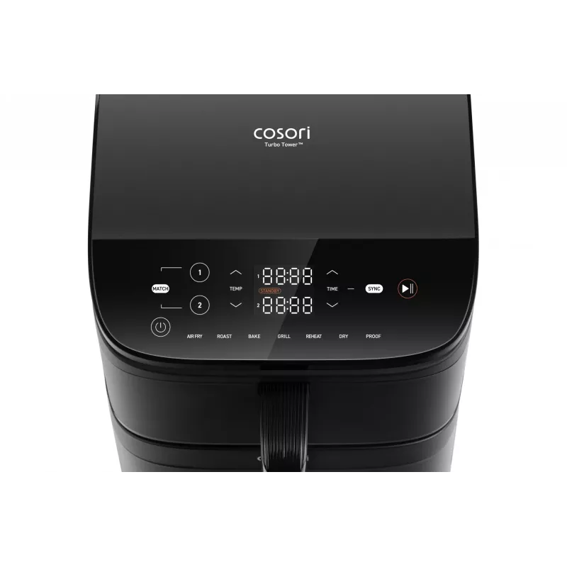 Cosori Turbo Tower Double 10,8 L samostatný spotrebič 2630 W teplovzdušná fritéza čierna