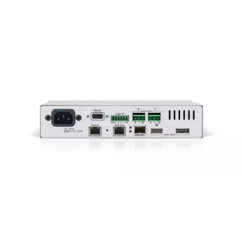 Biamp Tesira TesiraLUX IDH-1, 3840 x 2160 pixelov, 60 fps, čierna, terminál, SFP+, 216 mm
