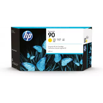 HP 90 400-ml žltá atramentová kazeta DesignJet, HP DesignJet 4000/4500 séria tlačiarní, termálna atramentová tlač, žltá, 203,2 mm, 63,5 mm, 120,7 mm