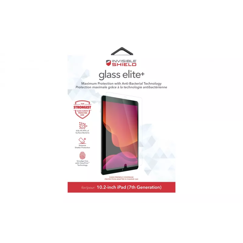 ZAGG Glass Elite+ Apple iPad 10,2 inch (Gen 7&8) displej, 25,9 cm (10,2 inch), 45,36 g, 1 kus