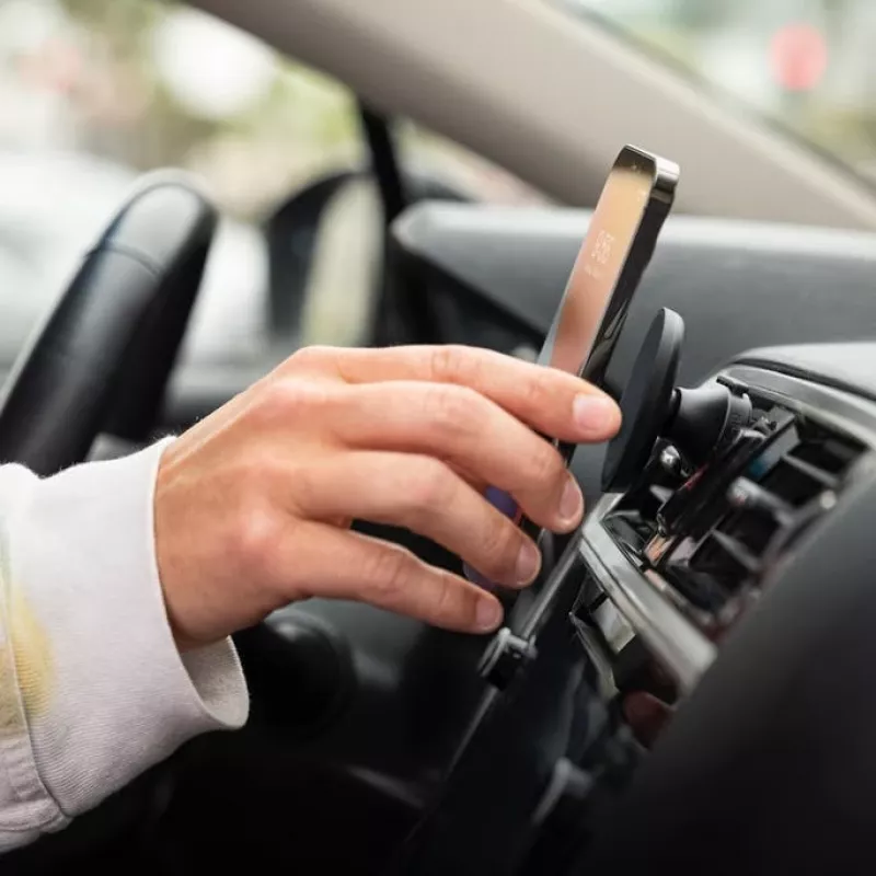 mophie Snap Vent Mount- čierny (bez bezdrôtového nabíjania), mobilný telefón/smartfón, auto, čierna