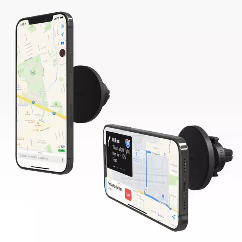 mophie Snap Vent Mount- čierny (bez bezdrôtového nabíjania), mobilný telefón/smartfón, auto, čierna