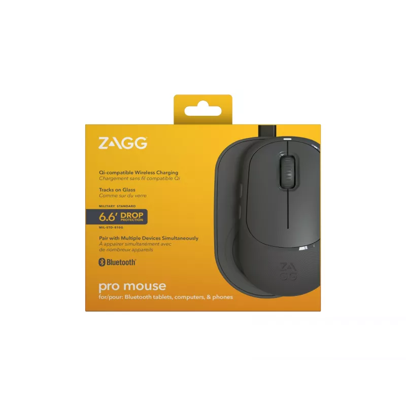 ZAGG Accessories-ProMaus- bezdrôtová myš a bezdrôtová nabíjacia podložka - antracitová