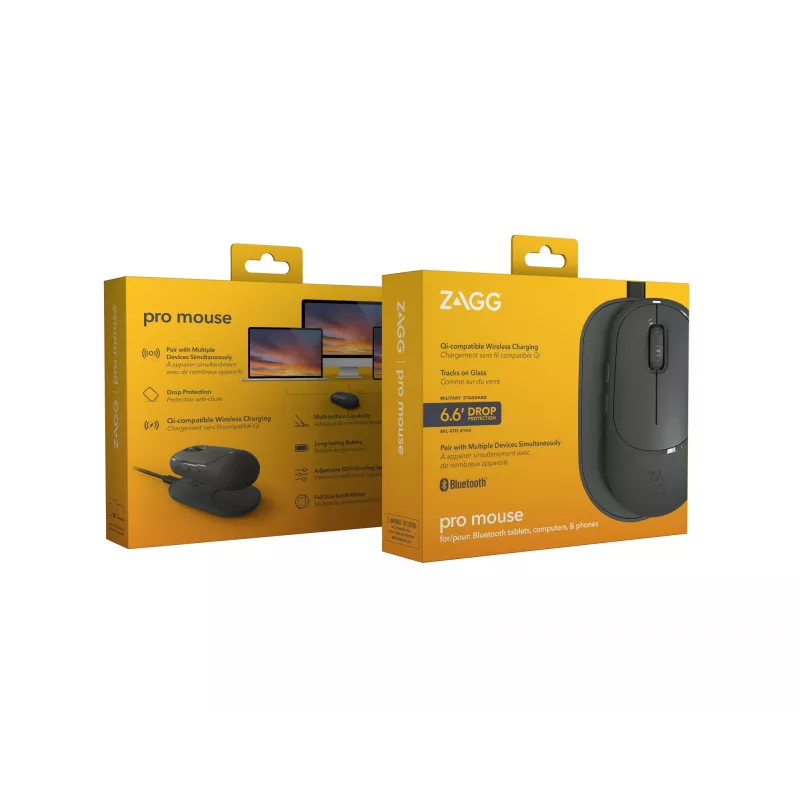 ZAGG Accessories-ProMaus- bezdrôtová myš a bezdrôtová nabíjacia podložka - antracitová
