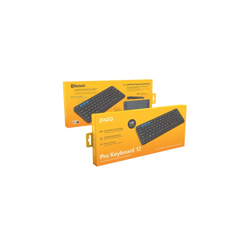 ZAGG Pro 12 klávesnica univerzálna Bluetooth QWERTY anglická čierna