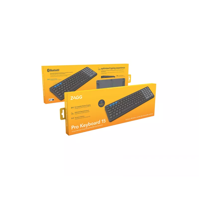 ZAGG Pro 15 klávesnica univerzálna Bluetooth QWERTY nordická čierna