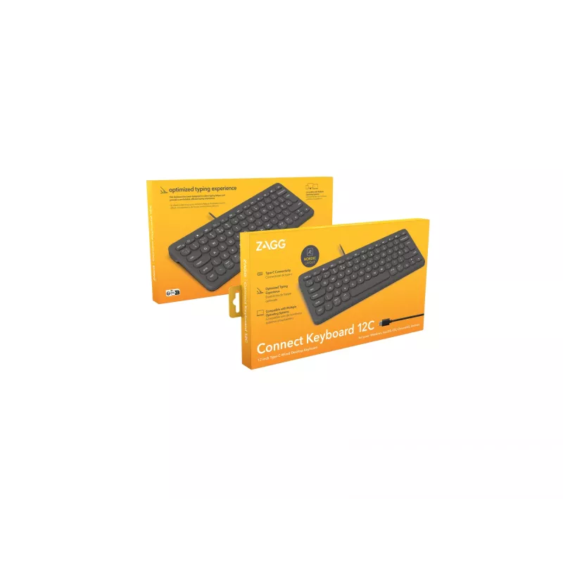 ZAGG Connect 12C klávesnica univerzálna USB QWERTY nordická čierna