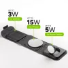 mophie 3-in-1 cestovná nabíjačka s MagSafe (2023), interiérová, USB, bezdrôtové nabíjanie, čierna