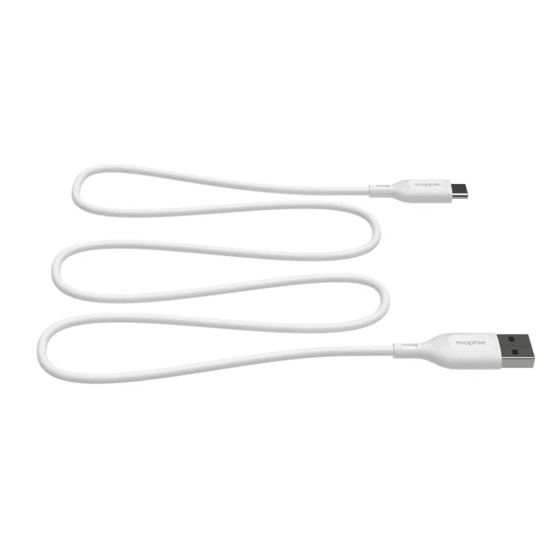mophie essentials nabíjací kábel | 1M USB kábel USB 2.0 USB A USB C biely