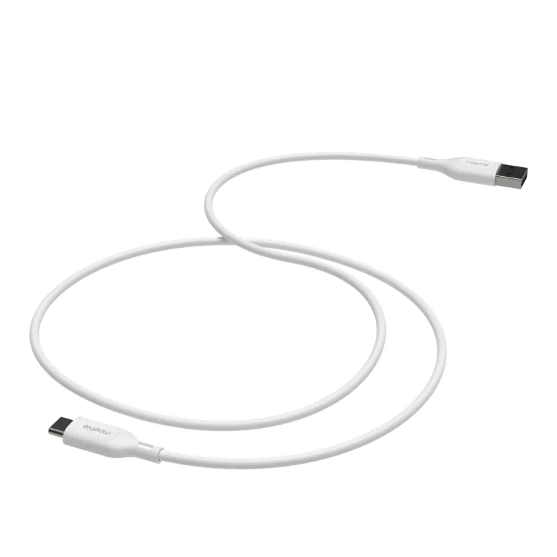 mophie essentials nabíjací kábel | 1M USB kábel USB 2.0 USB A USB C biely
