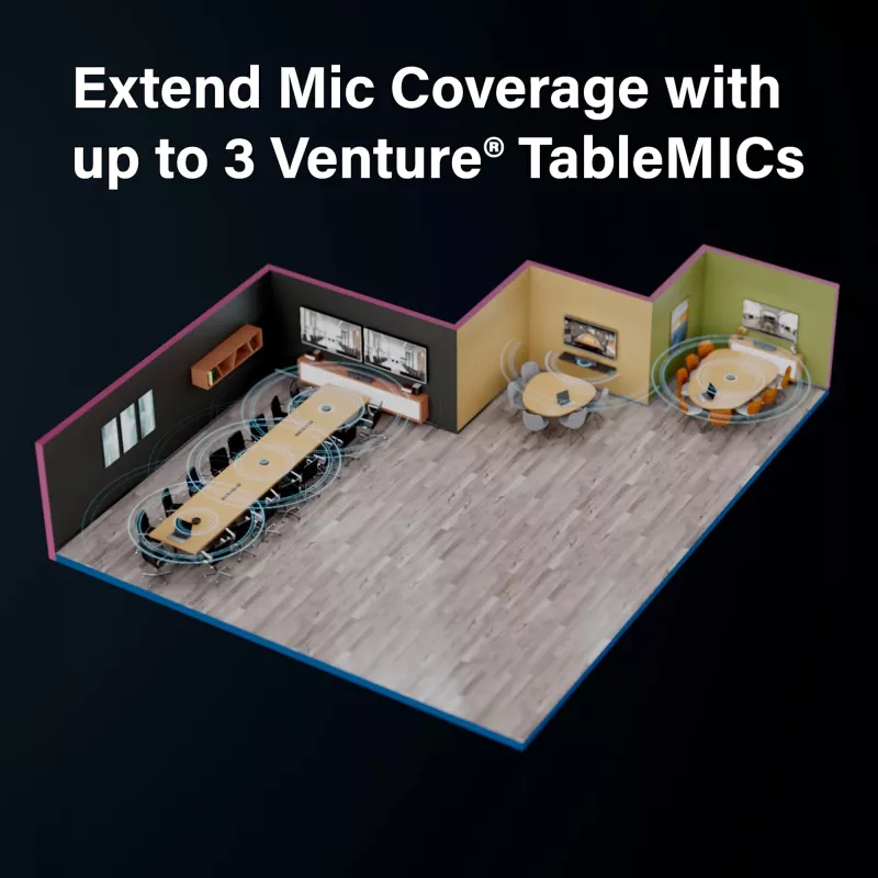 Vaddio Venture TableMIC sivý konferenčný mikrofón
