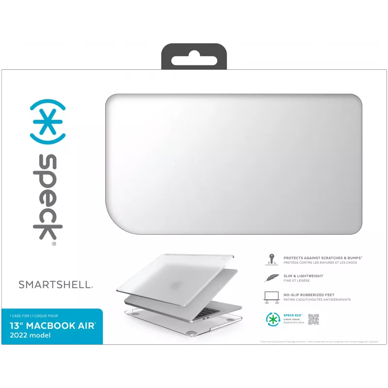 Speck SmartShell Macbook Air 13 M2 (2022) Clear, pevné puzdro, 33 cm (13 palcov)