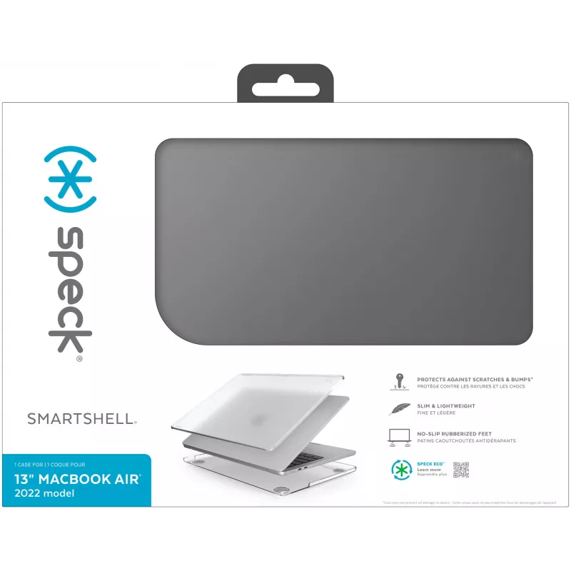 Speck SmartShell Macbook Air 13 M2 (2022) Obsidian, pevné puzdro, 33 cm (13 palcov)