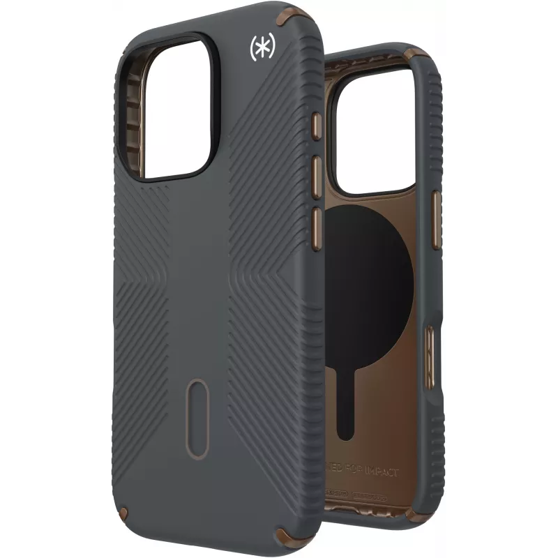 Speck Presidio2 Grip + ClickLock Apple iPhone 16 Pro Charcoal Grau - s Microban