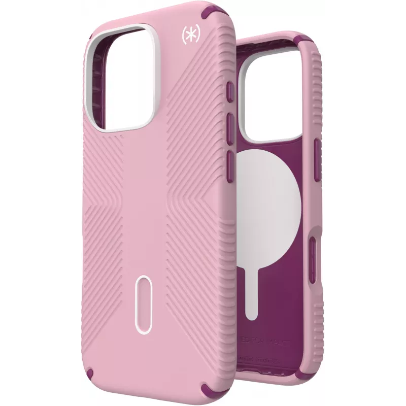 Speck Presidio2 Grip + ClickLock Apple iPhone 16 Pro Wednesday Pink – s Microban