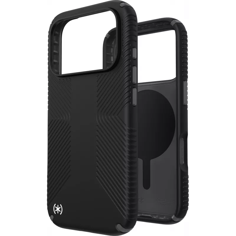 Speck Presidio2 Grip + MS Apple iPhone 17 Pro čierna – s Microban