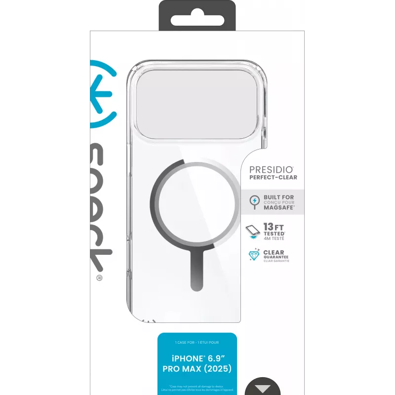 Speck Presidio Perfect Clear puzdro MagSafe iP 17 Pro Max