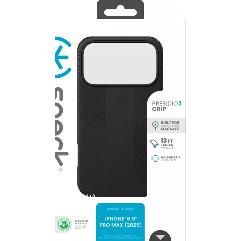Speck Presidio2 Grip + MS Apple iPhone 17 Pro Max čierna - s Microban