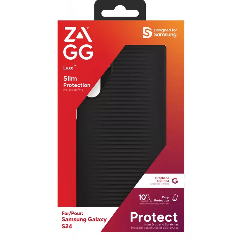 ZAGG Luxe kryt Galaxy S24 čierny, kryt, Samsung, Galaxy S24, 15,8 cm (6,2″), čierny